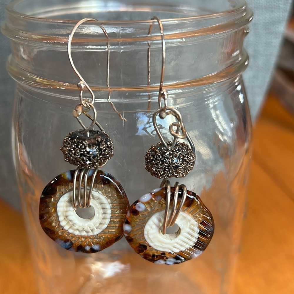 COPY - Gorgeous one of a kind lampwork glass disks, bead